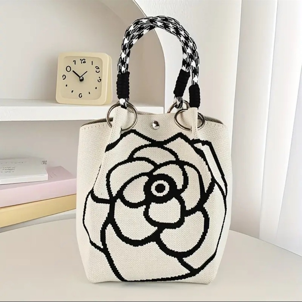 CAMELLIA FLOWER HANDBAG